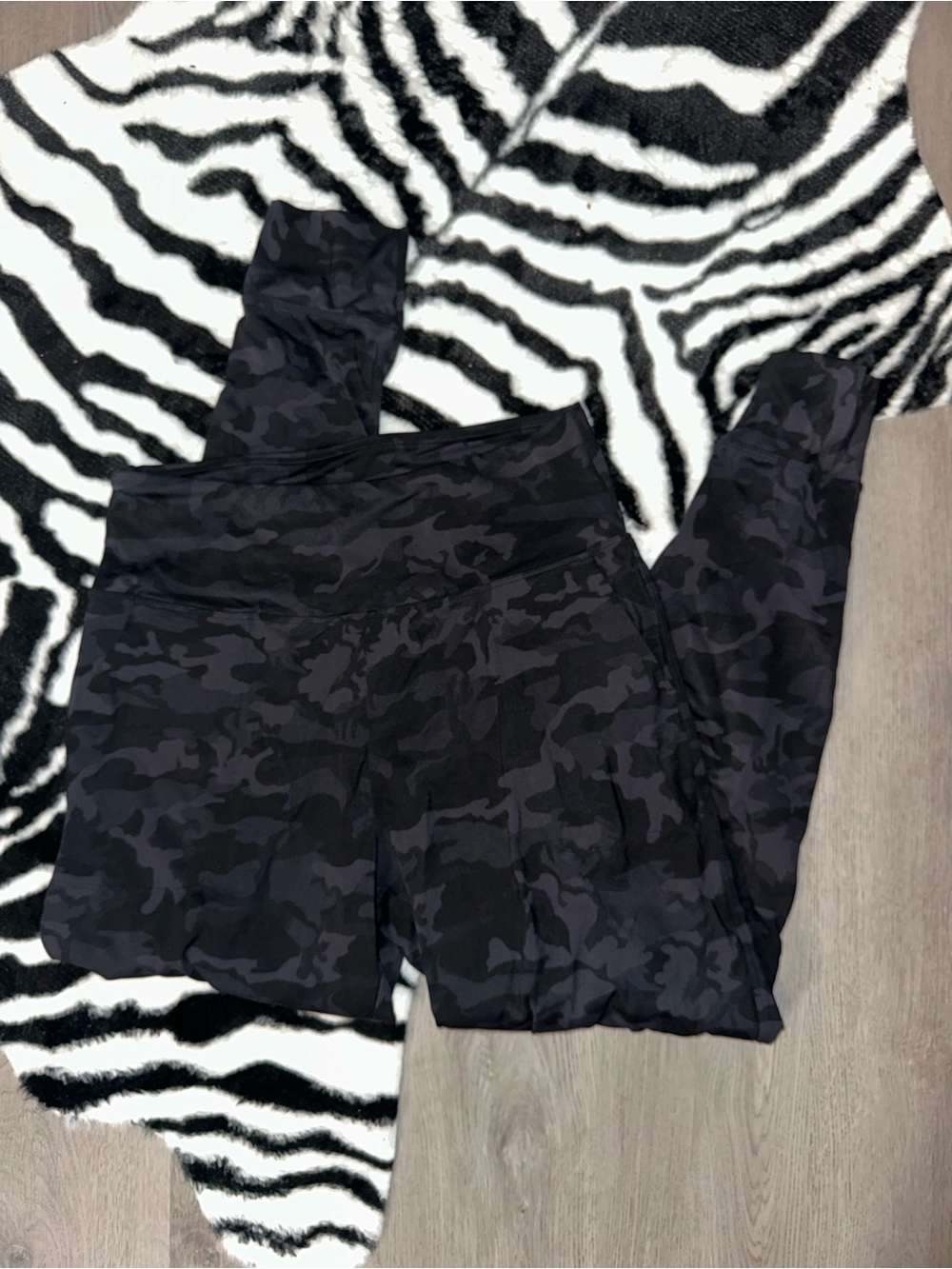 Black Camo High-Waist Leggings